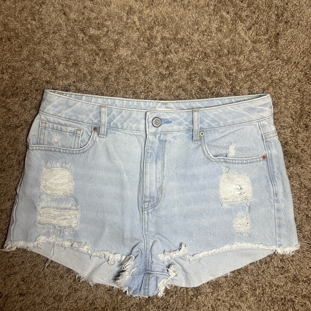 Pacsun distressed high rise jeans shorts size 28